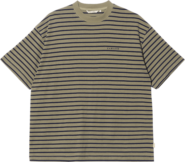 【FARAH|ファーラー】MEDIUM STRIPED CREWNECK S/S TEE/ミディアムストライプ クルーネックS/Sティー(WHITE , OLIVE) - STREAM【FARAH|ファーラー】MEDIUM STRIPED CREWNECK S/S TEE/ミディアムストライプ クルーネックS/Sティー(WHITE , OLIVE)STREAMOLIVES