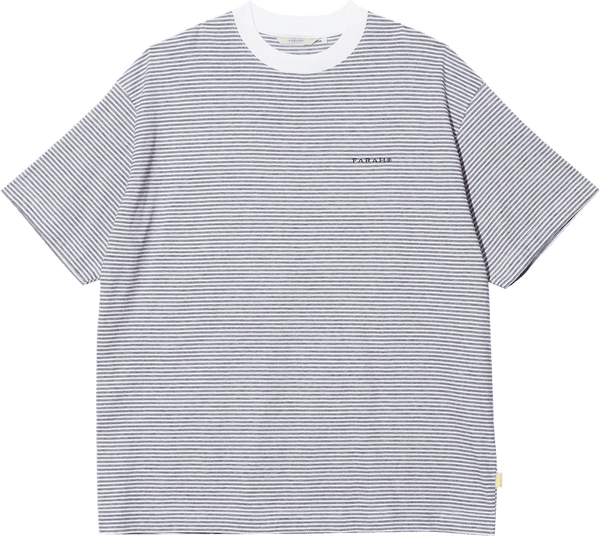 【FARAH|ファーラー】MULTI STRIPED CREWNECK S/S TEE/マルチストライプ クルーネックS/Sティー(WHITE , NAVY) - STREAM【FARAH|ファーラー】MULTI STRIPED CREWNECK S/S TEE/マルチストライプ クルーネックS/Sティー(WHITE , NAVY)STREAMWHITES