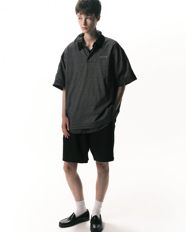 【FARAH|ファーラー】MULTI STRIPED S/S TEE/マルチストライプS/Sティー(BLACK) - STREAM【FARAH|ファーラー】MULTI STRIPED S/S TEE/マルチストライプS/Sティー(BLACK)STREAMM