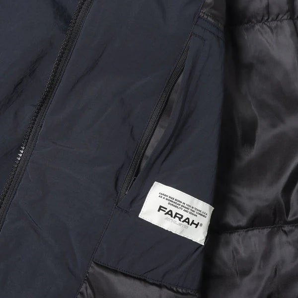 【FARAH|ファーラー】NYLON ZIP UP JACKET/ナイロンジップアップジャケット(BLACK) - STREAM【FARAH|ファーラー】NYLON ZIP UP JACKET/ナイロンジップアップジャケット(BLACK)STREAMM