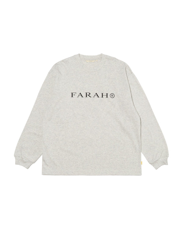 【FARAH|ファーラー】PRINTED LOGO L/S TEE"OG LOGO"/プリントロゴL/Sティー"OGロゴ"(WHITE , HEATHER GERY , BROWN , BLACK) - STREAM【FARAH|ファーラー】PRINTED LOGO L/S TEE"OG LOGO"/プリントロゴL/Sティー"OGロゴ"(WHITE , HEATHER GERY , BROWN , BLACK)STREAMHEATHER GREYM