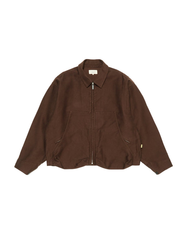 【FARAH|ファーラー】SHORT ZIP UP WORK JACKET/ショートジップアップワークジャケット(BROWN , BLACK) - STREAM【FARAH|ファーラー】SHORT ZIP UP WORK JACKET/ショートジップアップワークジャケット(BROWN , BLACK)STREAMBROWNM