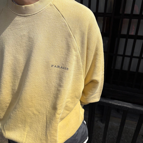 【FARAH|ファーラー】VINTAGE CREWNECK SWEATSHIRT/ヴィンテージクルーネックスウェットシャツ(ORANGE , YELLOW , BLUE GREY) - STREAM【FARAH|ファーラー】VINTAGE CREWNECK SWEATSHIRT/ヴィンテージクルーネックスウェットシャツ(ORANGE , YELLOW , BLUE GREY)STREAMBLUE GREYS