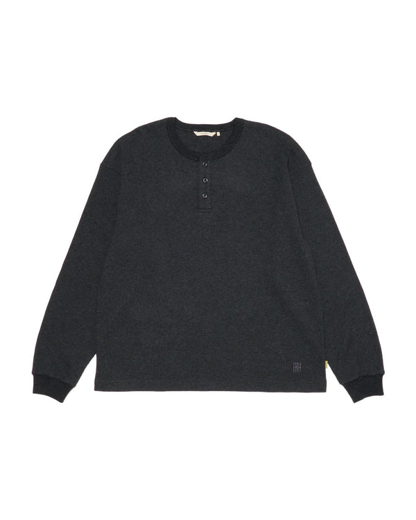 【FARAH|ファーラー】WAFFLE HENRY L/S TEE/ワッフルヘンリーL/Sティー(OATMEAL , CHARCOAL) - STREAM【FARAH|ファーラー】WAFFLE HENRY L/S TEE/ワッフルヘンリーL/Sティー(OATMEAL , CHARCOAL)STREAMCHARCOALM