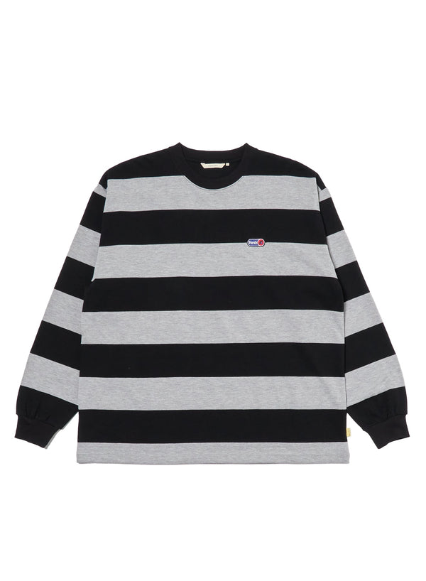 【FARAH|ファーラー】WIDE STRIPED L/S TEE/ワイドストライプL/Sティー(GREY) - STREAM【FARAH|ファーラー】WIDE STRIPED L/S TEE/ワイドストライプL/Sティー(GREY)STREAMM