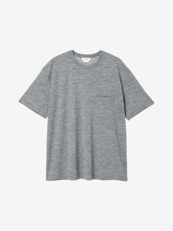 【ICEBREAKER|アイスブレーカー】U 150 MERINOLITE SS POCKET TEE/U 150 メリノライト SS ポケットティー(11 ジェットヘザー , 13 グリッドストーンヘザー) 正規取扱店舗 公式オンライン通販 島根 松江 メリノウール