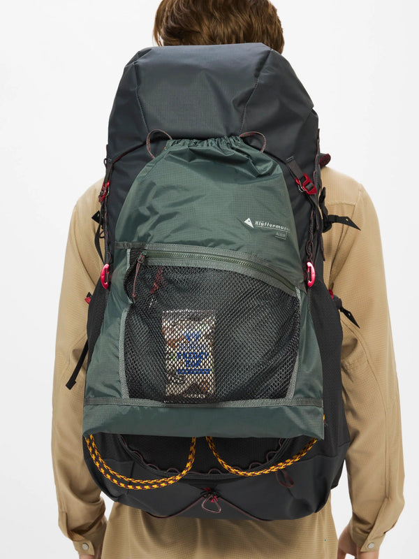 【KLATTERMUSEN|クレッタルムーセン】ALGIR SACK PACK(DARK TEAL , PURPLE DOVE , RAVEN) 正規取扱店舗 公式オンライン通販 島根 松江 26FW アルギア サック パック バックパックにアタッチ可能なライトウェイトサックパック