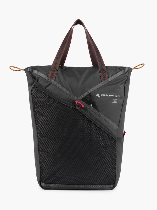 【KLATTERMUSEN|クレッタルムーセン】GAND BAG 23L(DARK TEAL , RAVEN) 正規取扱店舗 公式オンライン通販 島根 松江 26FW パッカブル可能な軽量デイリートート ガンド バッグ 23L リュック トートバッグ