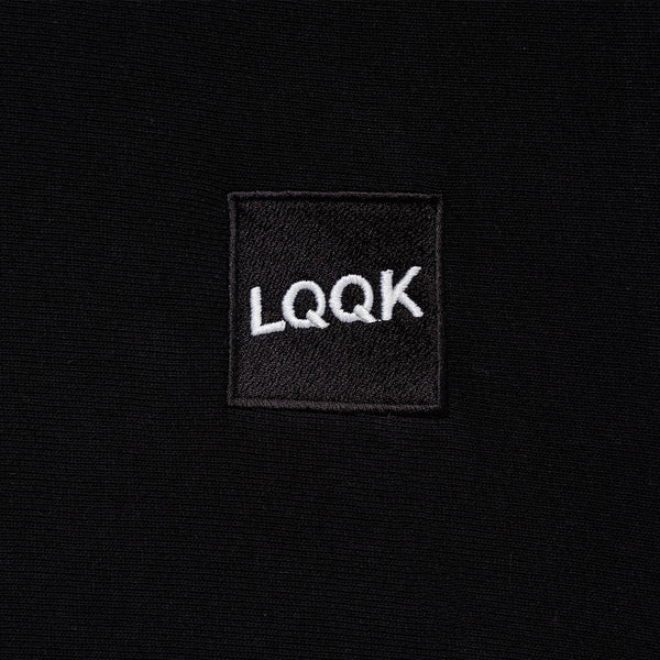 【LQQK STUDIO | ルックスタジオ】SIGNATURE SNAP FLEECE HOODIE/シグネイチャー スナップ フリースフーディー(BLACK) - STREAM【LQQK STUDIO | ルックスタジオ】SIGNATURE SNAP FLEECE HOODIE/シグネイチャー スナップ フリースフーディー(BLACK)STREAMM