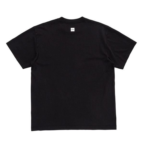 【LQQK STUDIO|ルックスタジオ】FINGERPRINT TEE/フィンガープリントTシャツ(WASHED BLACK)