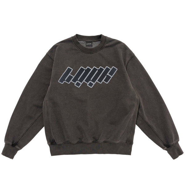 【LQQK STUDIO|ルックスタジオ】WASHED FLEECE CREWNECK/ウォッシュドフリースクルーネック(WASHED BLACK) - STREAM【LQQK STUDIO|ルックスタジオ】WASHED FLEECE CREWNECK/ウォッシュドフリースクルーネック(WASHED BLACK)STREAMM