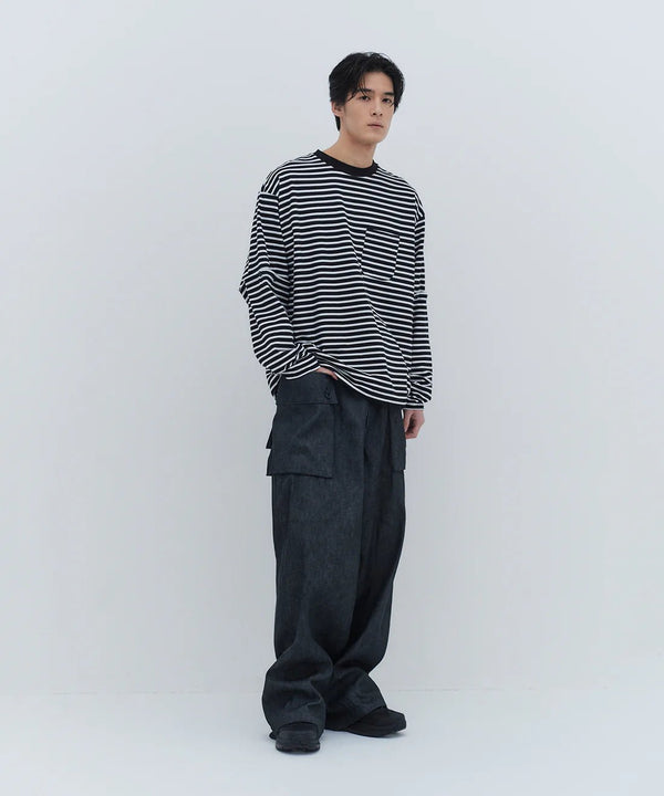 DETACHABLE BORDER L/S TEE