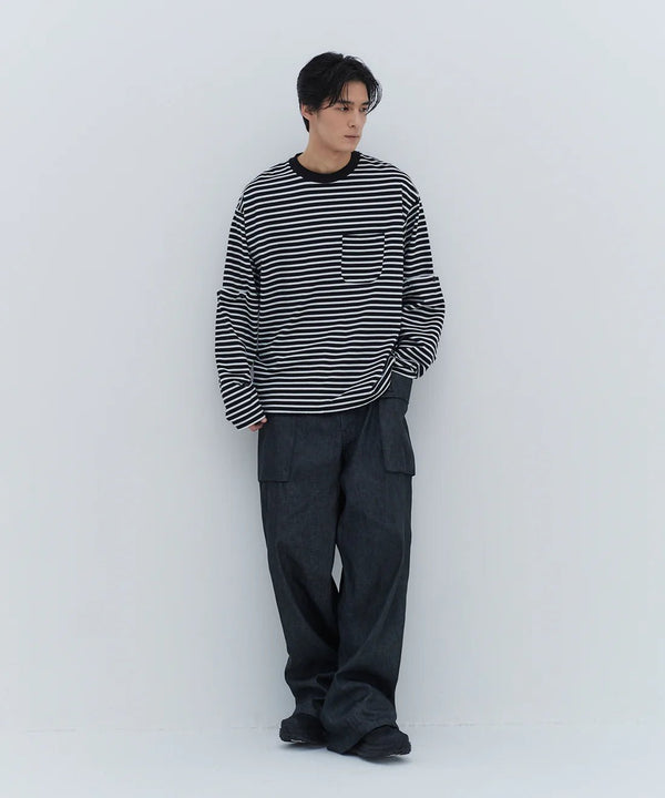 DETACHABLE BORDER L/S TEE