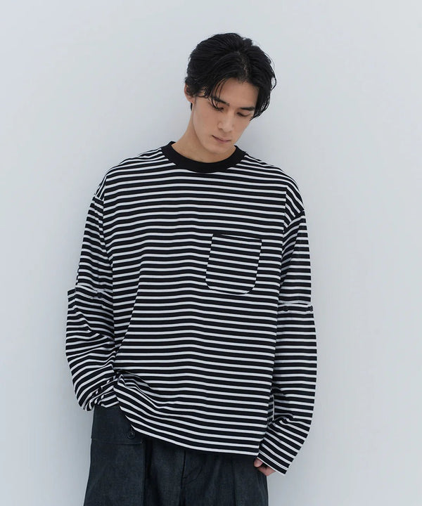 DETACHABLE BORDER L/S TEE