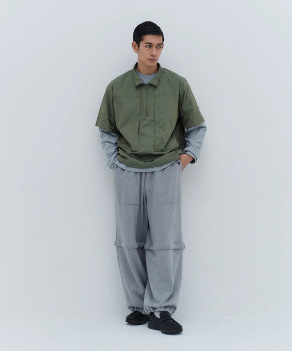 【MODMNT|モドメント】HALF ZIP HOODED SHIRT/ハーフジップフードシャツ(OLIVE) - STREAM【MODMNT|モドメント】HALF ZIP HOODED SHIRT/ハーフジップフードシャツ(OLIVE)STREAMOLIVES