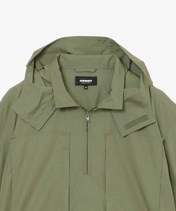 【MODMNT|モドメント】HALF ZIP HOODED SHIRT/ハーフジップフードシャツ(OLIVE) - STREAM【MODMNT|モドメント】HALF ZIP HOODED SHIRT/ハーフジップフードシャツ(OLIVE)STREAMOLIVES