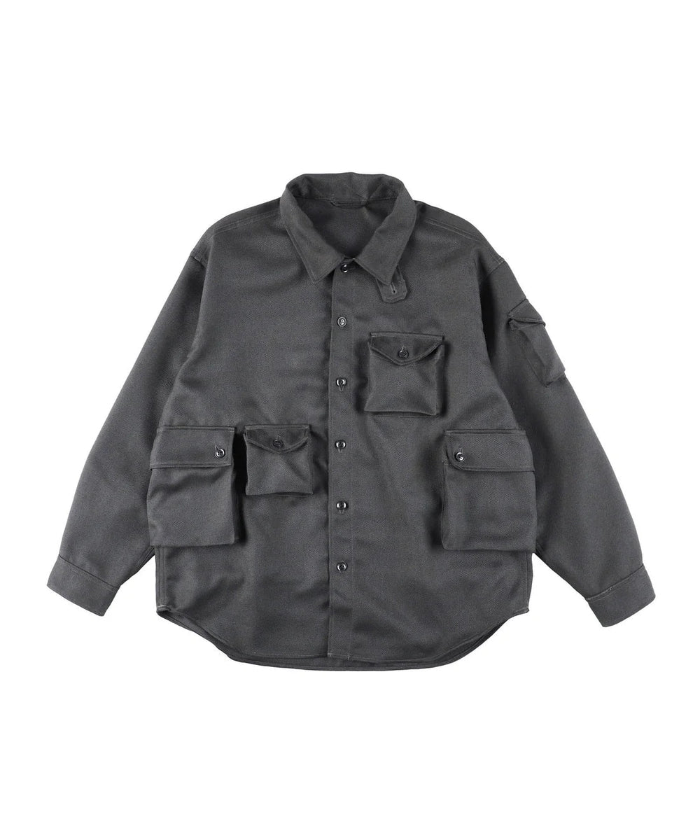 [最終値下]MODMNTモドメント ツイード ユーティリティー CPOシャツ　M modmntttweed-utility-cpo-