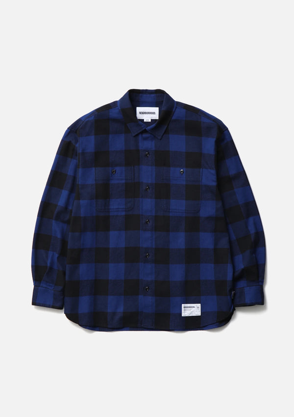 【NEIGHBORHOOD|ネイバーフッド】 BUFFALO CHECK SHIRT LS/バッファローチェックシャツ(GREEN,BLUE,BLAC)