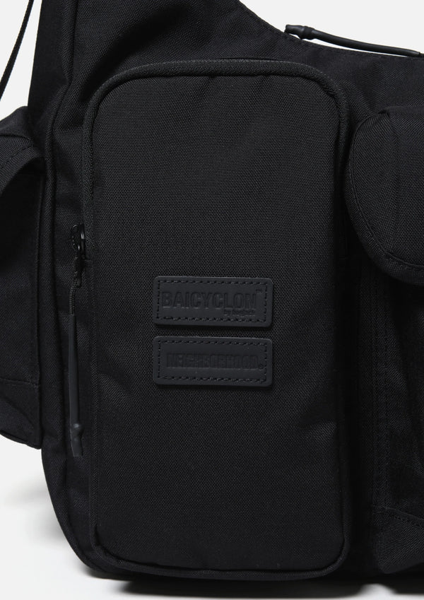 【NEIGHBORHOOD|ネイバーフッド】 NH X BAICYCLON . MULTI POCKETS SHOULDER BAG/NH Xバイシクロン.マルチポケットショルダーバッグ (BLACK)