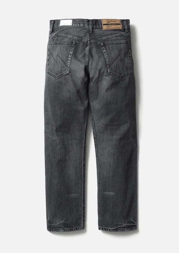 【NEIGHBORHOOD|ネイバーフッド】BLACK DENIM WASHED SLIM STRAIGHT PANTS
