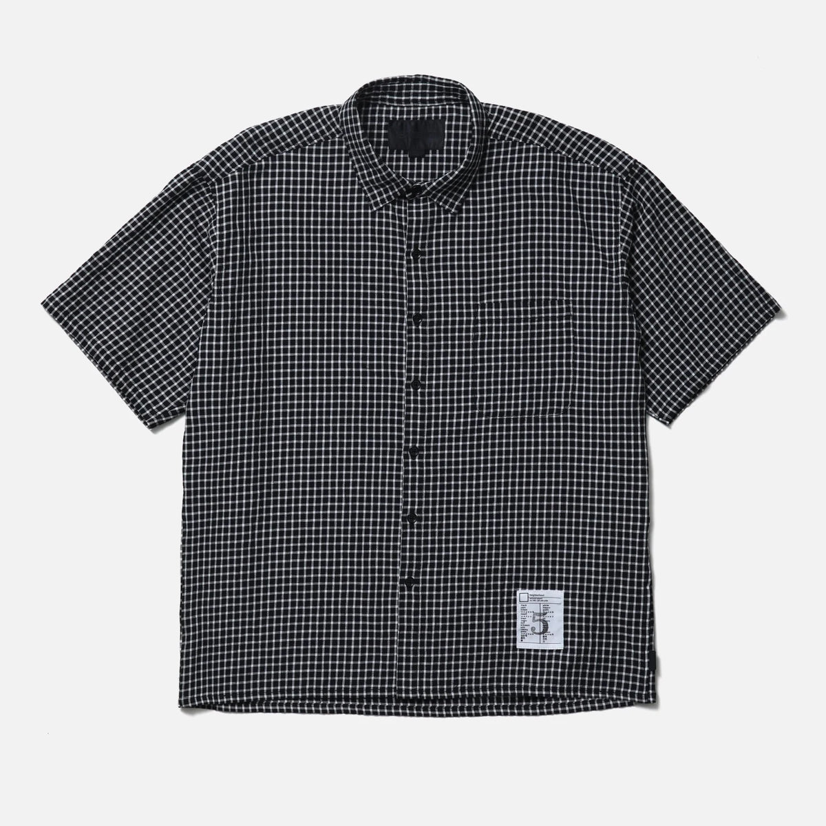 NEIGHBORHOOD|ネイバーフッド BW . CHECK SHIRT SS/BW . チェック