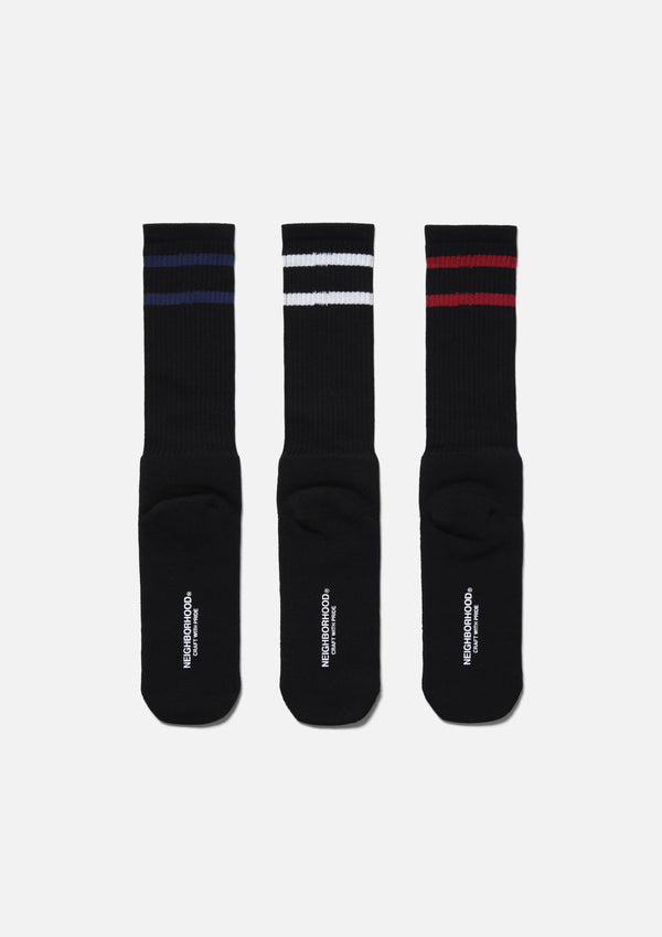 【NEIGHBORHOOD|ネイバーフッド】CLASSIC 3PACK SOCKS/クラッシック3パックソックス(WHITE,GRAY,BLACK) - STREAM【NEIGHBORHOOD|ネイバーフッド】CLASSIC 3PACK SOCKS/クラッシック3パックソックス(WHITE,GRAY,BLACK)STREAMBLACKONE SIZE