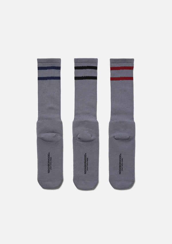 【NEIGHBORHOOD|ネイバーフッド】CLASSIC 3PACK SOCKS/クラッシック3パックソックス(WHITE,GRAY,BLACK) - STREAM【NEIGHBORHOOD|ネイバーフッド】CLASSIC 3PACK SOCKS/クラッシック3パックソックス(WHITE,GRAY,BLACK)STREAMBLACKONE SIZE