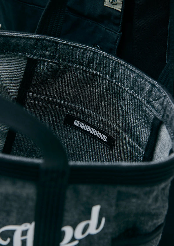 【NEIGHBORHOOD|ネイバーフッド】DENIM TOTE BAG - S /デニムトートバック - S(INDIGO,BLACK) - STREAM【NEIGHBORHOOD|ネイバーフッド】DENIM TOTE BAG - S /デニムトートバック - S(INDIGO,BLACK)STREAMBLACK