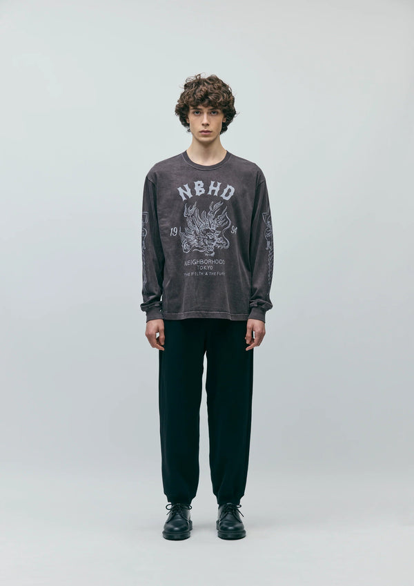 【NEIGHBORHOOD|ネイバーフッド】HERRINGBONE SWEAT PT/ヘリンボーンスウェットパンツ(GRAY,BLACK) - STREAM【NEIGHBORHOOD|ネイバーフッド】HERRINGBONE SWEAT PT/ヘリンボーンスウェットパンツ(GRAY,BLACK)STREAMBLACKM
