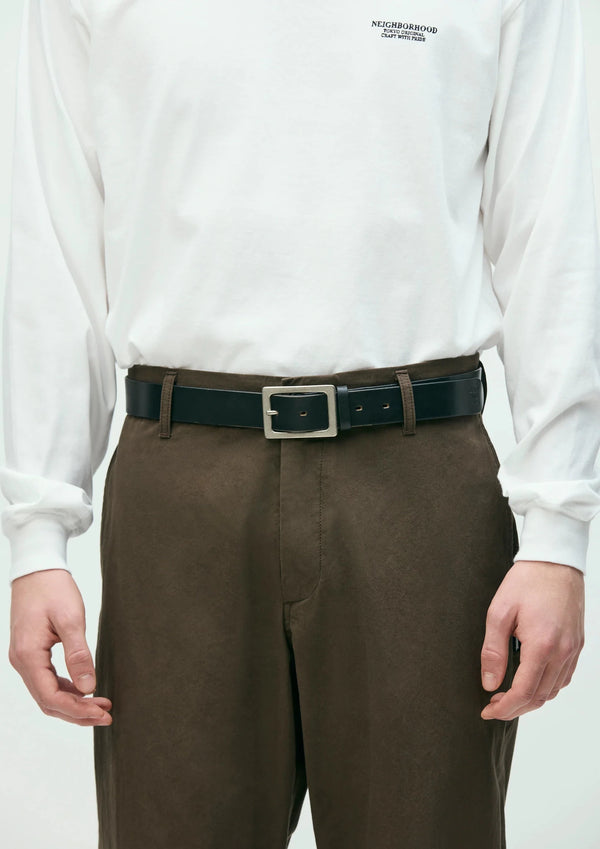 【NEIGHBORHOOD|ネイバーフッド】LEATHER BELT