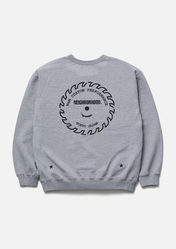 【NEIGHBORHOOD|ネイバーフッド】NH X M&M . SWEAT SHIRT/NH X M&M .スウェットシャツ(GRAY,BLACK)