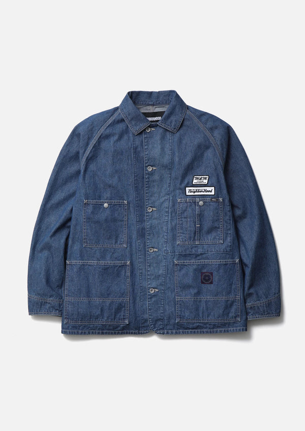【NEIGHBORHOOD|ネイバーフッド】NH X M&M . WASHED DENIM COVERALL JACKET