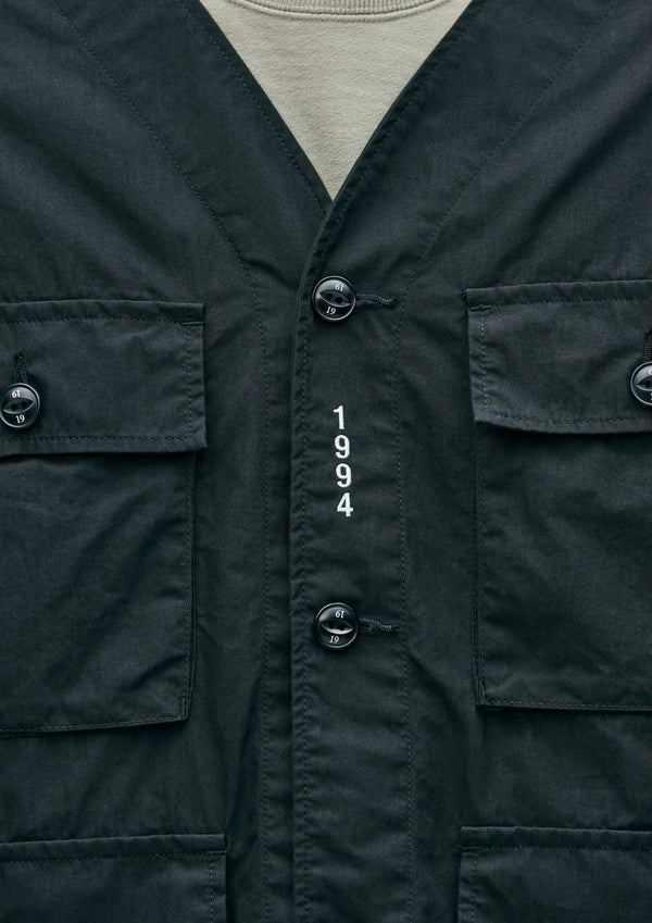 NO COLLAR UTILITY JACKET