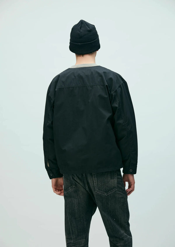 NO COLLAR UTILITY JACKET