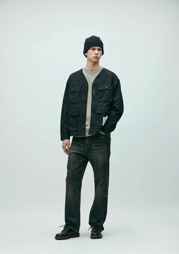 NO COLLAR UTILITY JACKET