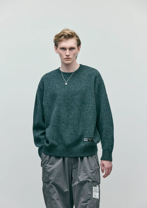 【NEIGHBORHOOD|ネイバーフッド】PLAIN CREWNECK SWEATER/プレーンクルーネックセーター(GRAY,GREEN,BLACK) - STREAM【NEIGHBORHOOD|ネイバーフッド】PLAIN CREWNECK SWEATER/プレーンクルーネックセーター(GRAY,GREEN,BLACK)STREAMGREENM