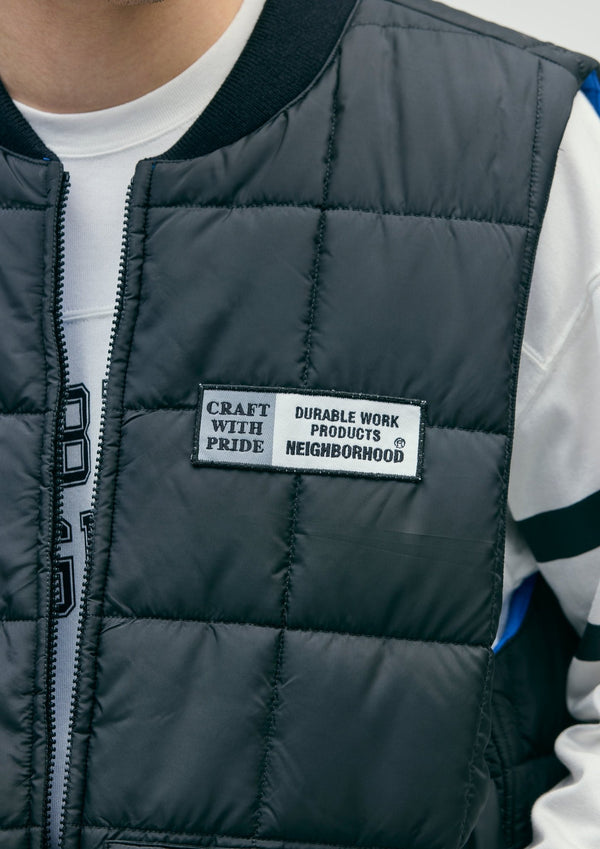 【NEIGHBORHOOD|ネイバーフッド】REVERSIBLE PADDED VEST/リバーシブルパテッドベスト(BLACK) - STREAM【NEIGHBORHOOD|ネイバーフッド】REVERSIBLE PADDED VEST/リバーシブルパテッドベスト(BLACK)STREAMBLACKL