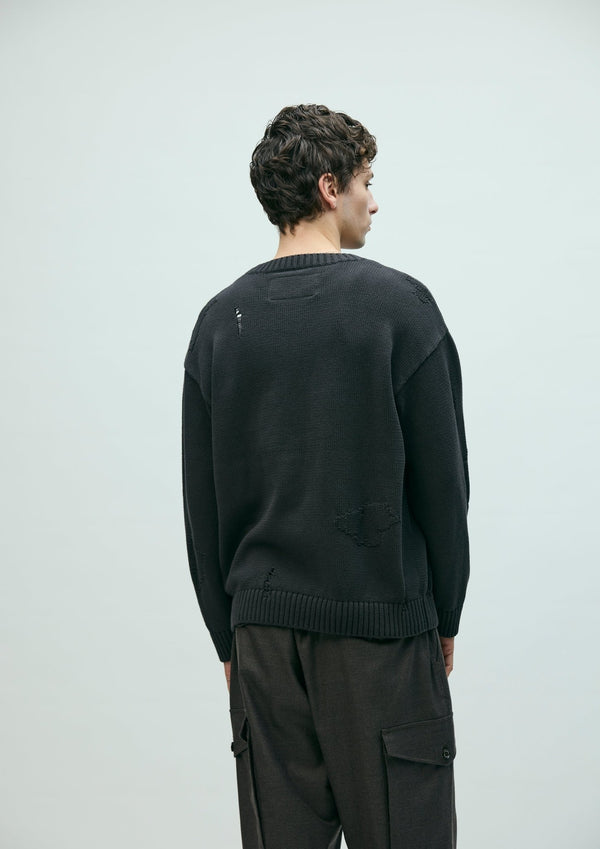 【NEIGHBORHOOD|ネイバーフッド】SAVAGE CREWNECK SWEATER/サベージクルーネックセーター (BLACK,CHACOAL) - STREAM【NEIGHBORHOOD|ネイバーフッド】SAVAGE CREWNECK SWEATER/サベージクルーネックセーター (BLACK,CHACOAL)STREAMBLACKM