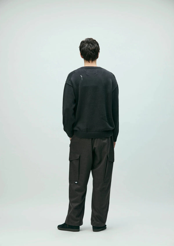【NEIGHBORHOOD|ネイバーフッド】SAVAGE CREWNECK SWEATER/サベージクルーネックセーター (BLACK,CHACOAL) - STREAM【NEIGHBORHOOD|ネイバーフッド】SAVAGE CREWNECK SWEATER/サベージクルーネックセーター (BLACK,CHACOAL)STREAMBLACKM