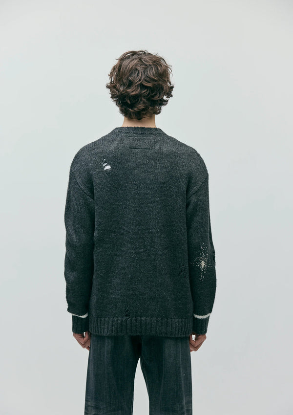 【NEIGHBORHOOD|ネイバーフッド】SAVAGE CREWNECK SWEATER/サベージクルーネックセーター(BLACK,GRAY) - STREAM【NEIGHBORHOOD|ネイバーフッド】SAVAGE CREWNECK SWEATER/サベージクルーネックセーター(BLACK,GRAY)STREAMGRAYM