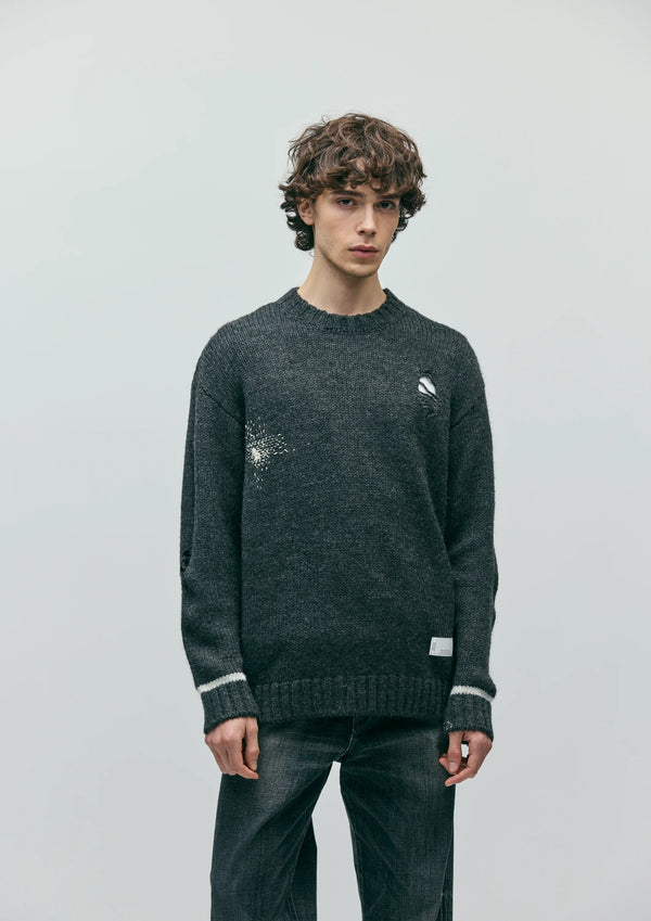 【NEIGHBORHOOD|ネイバーフッド】SAVAGE CREWNECK SWEATER/サベージクルーネックセーター(BLACK,GRAY) - STREAM【NEIGHBORHOOD|ネイバーフッド】SAVAGE CREWNECK SWEATER/サベージクルーネックセーター(BLACK,GRAY)STREAMGRAYM
