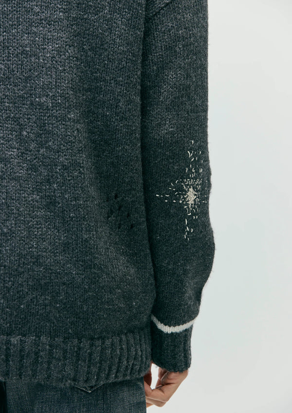 【NEIGHBORHOOD|ネイバーフッド】SAVAGE CREWNECK SWEATER/サベージクルーネックセーター(BLACK,GRAY) - STREAM【NEIGHBORHOOD|ネイバーフッド】SAVAGE CREWNECK SWEATER/サベージクルーネックセーター(BLACK,GRAY)STREAMGRAYM