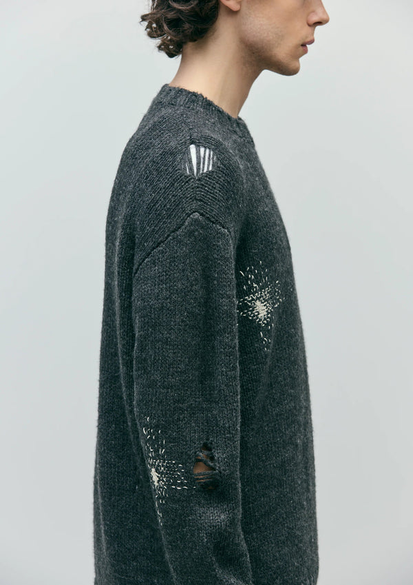 【NEIGHBORHOOD|ネイバーフッド】SAVAGE CREWNECK SWEATER/サベージクルーネックセーター(BLACK,GRAY) - STREAM【NEIGHBORHOOD|ネイバーフッド】SAVAGE CREWNECK SWEATER/サベージクルーネックセーター(BLACK,GRAY)STREAMGRAYM