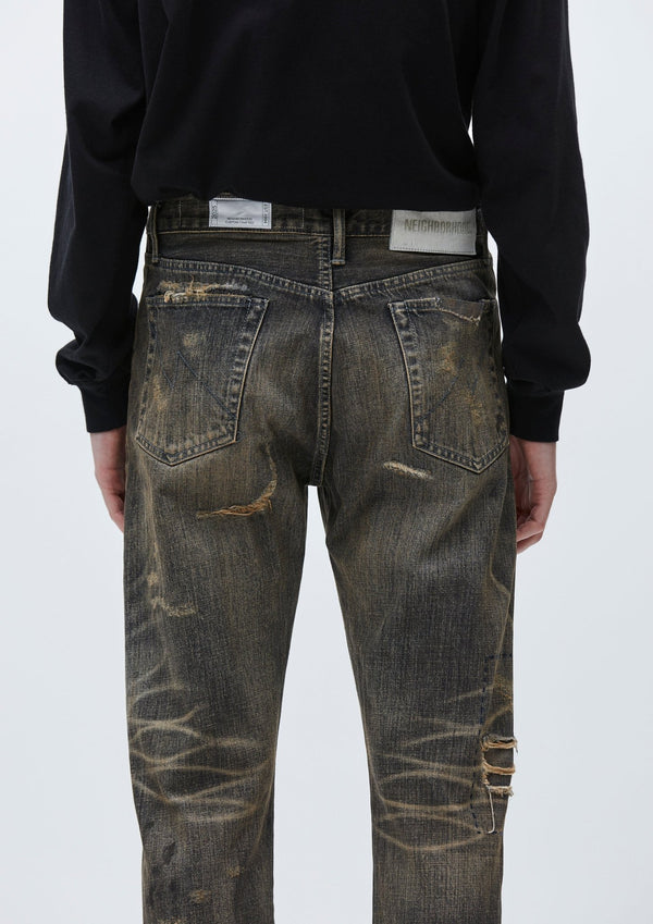 【NEIGHBORHOOD|ネイバーフッド】SAVAGE DENIM DP MID PANTS/サベージデニムDPミッドパンツ(BLACK) - STREAM【NEIGHBORHOOD|ネイバーフッド】SAVAGE DENIM DP MID PANTS/サベージデニムDPミッドパンツ(BLACK)STREAMS