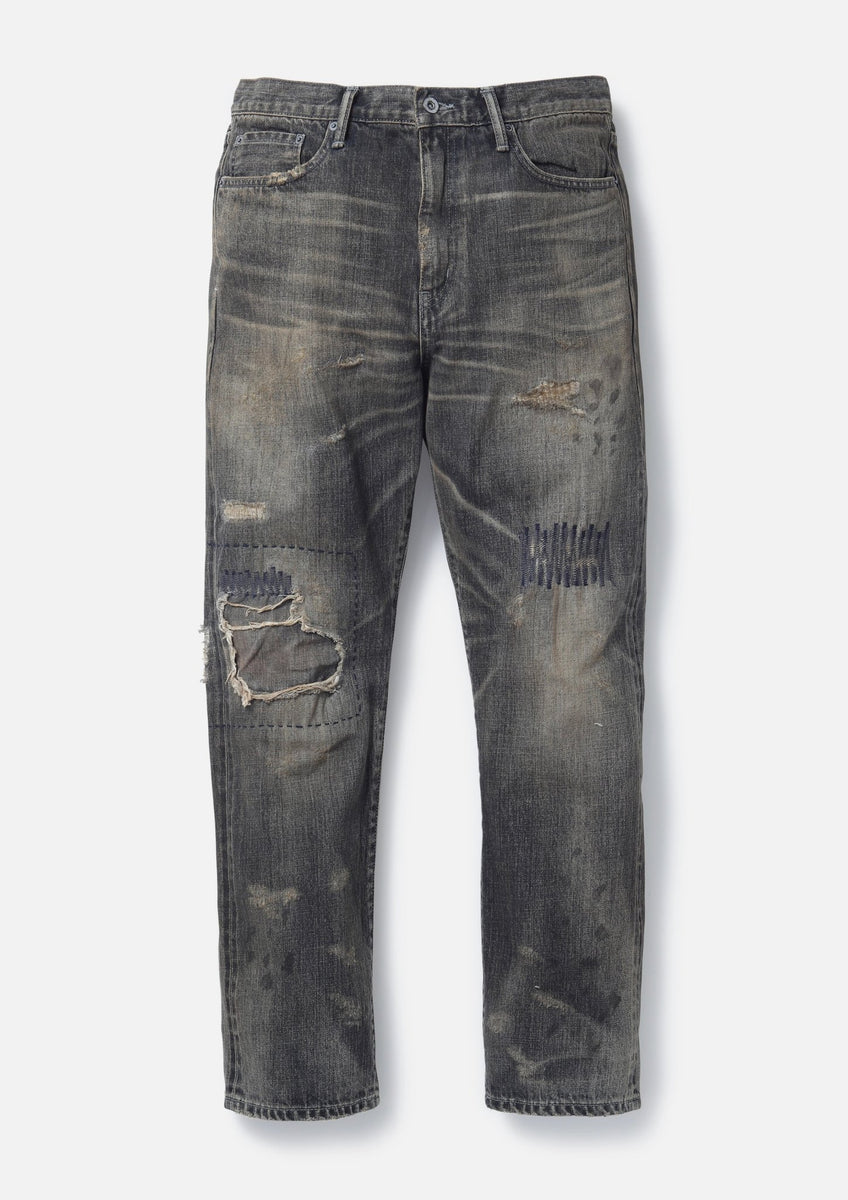 ネイバーフッド サベージ　デニムシャツ　savage サイズM ダメージ加工 ブルゾン SAVAGE DENIM TYPEー1 JACKET