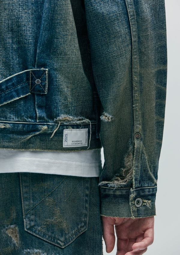 【NEIGHBORHOOD|ネイバーフッド】SAVAGE DENIM TYPE - 1 JACKET/サベージデニムTYPE - 1ジャケット(INDIGO) - STREAM【NEIGHBORHOOD|ネイバーフッド】SAVAGE DENIM TYPE - 1 JACKET/サベージデニムTYPE - 1ジャケット(INDIGO)STREAMINDIGOM