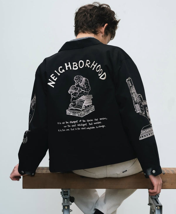 【NEIGHBORHOOD|ネイバーフッド】SOUVENIR JACKET/スーベニアジャケット(BLACK) - STREAM【NEIGHBORHOOD|ネイバーフッド】SOUVENIR JACKET/スーベニアジャケット(BLACK)STREAMBLACKL