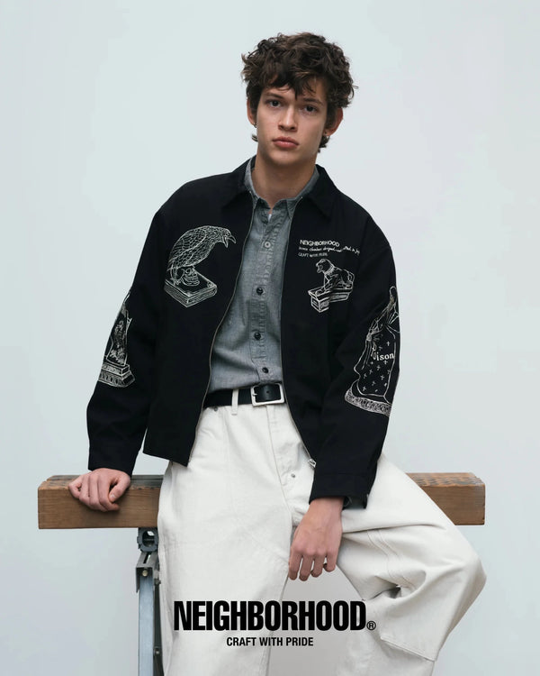 【NEIGHBORHOOD|ネイバーフッド】SOUVENIR JACKET/スーベニアジャケット(BLACK) - STREAM【NEIGHBORHOOD|ネイバーフッド】SOUVENIR JACKET/スーベニアジャケット(BLACK)STREAMBLACKL