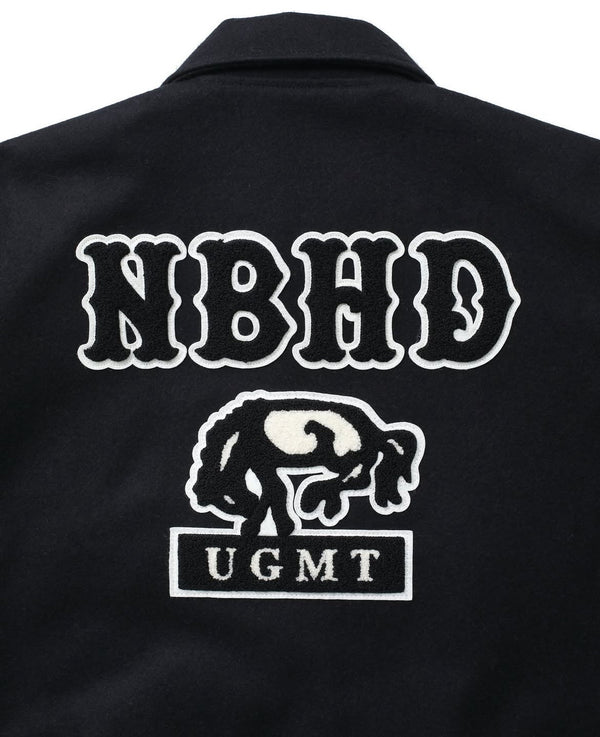 【NEIGHBORHOOD|ネイバーフッド】STADIUM JACKET/スタジアムジャケット(BLACK×WHITE)