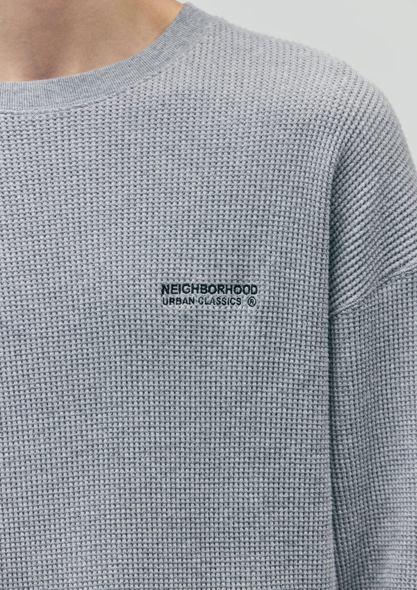 NEIGHBORHOOD
WAFFLE FABRIC CREWNECK LS-1